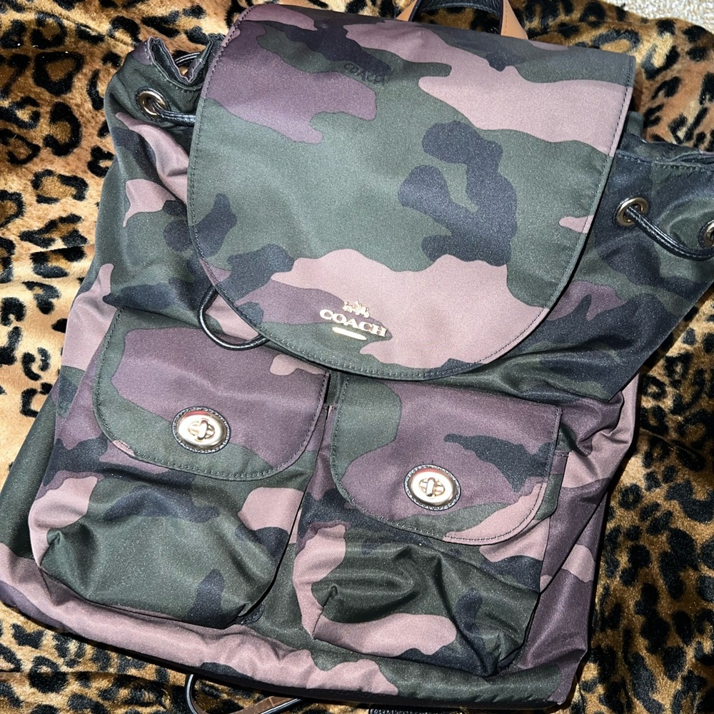 Coach Camo Backpack